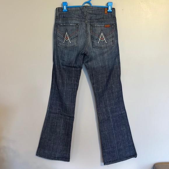 7 For All Mankind Flare Jeans, “A” POCKET, Size 27 - Picture 3 of 5